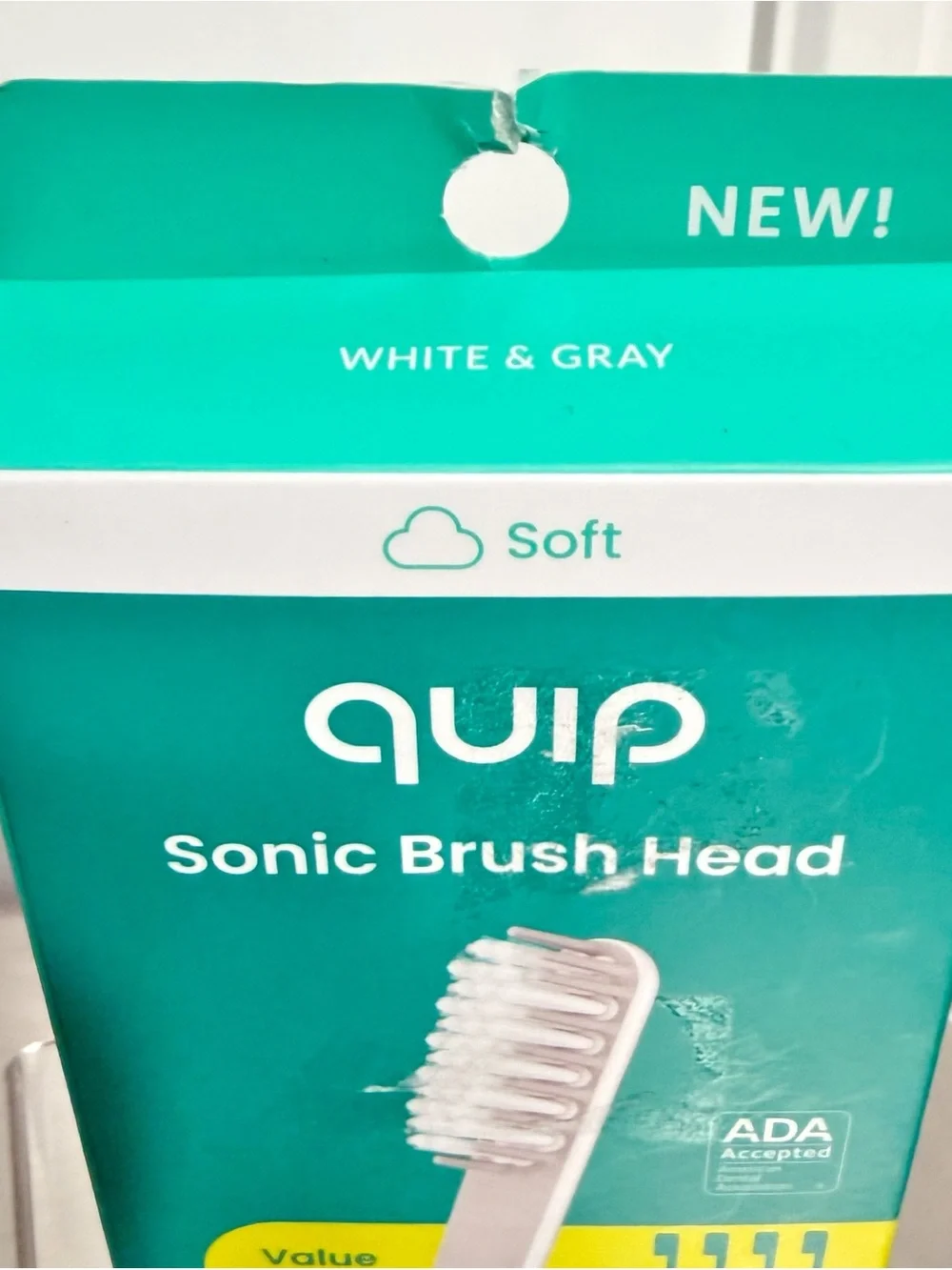 {Set of 2} QUIP Sonic Brush Heads 8 Total ~ Toothbrush Replacement ~ New in Box